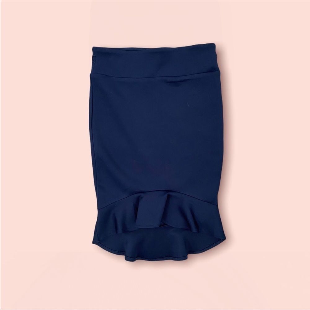 CHARLOTTE RUSSE | Navy Blue Pin Skirt